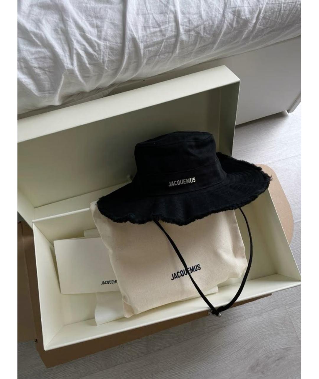 JACQUEMUS Черная хлопковая панама, фото 3