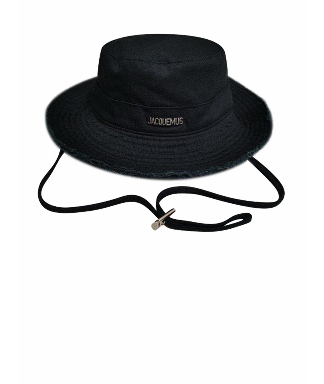 JACQUEMUS Черная хлопковая панама, фото 1