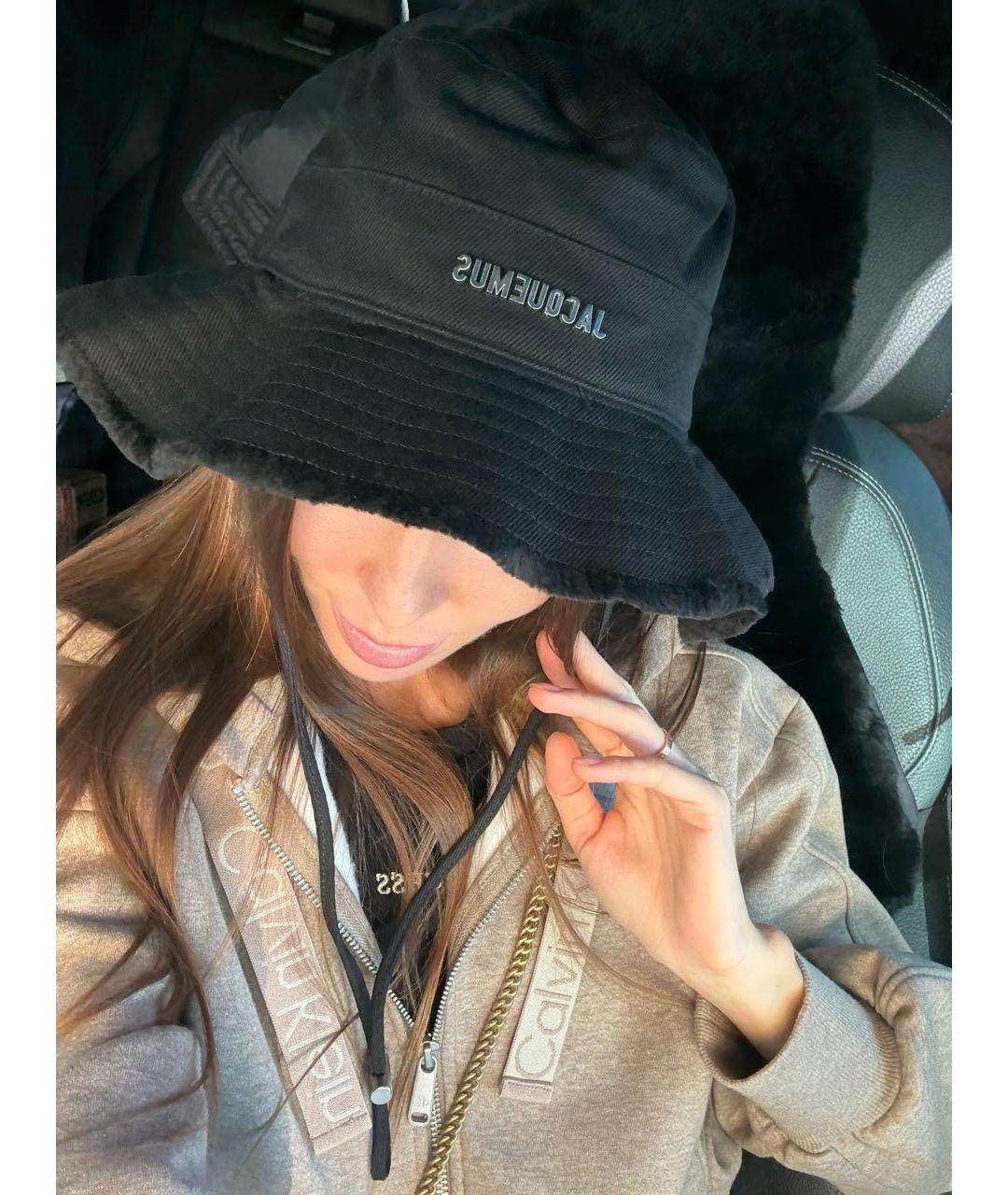 JACQUEMUS Черная хлопковая панама, фото 2