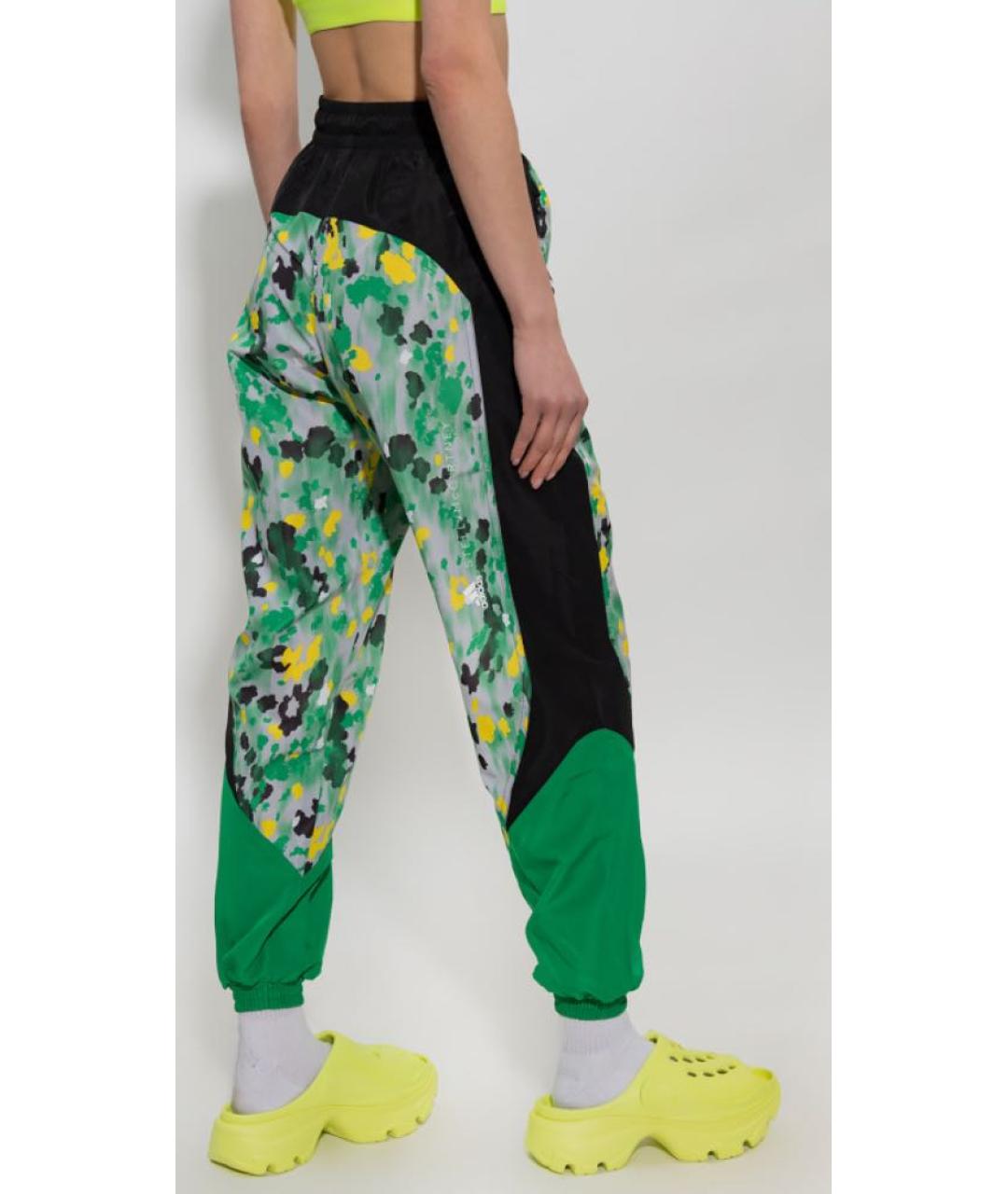 ADIDAS BY STELLA MCCARTNEY Зеленые полиэстеровые спортивные брюки и шорты, фото 2