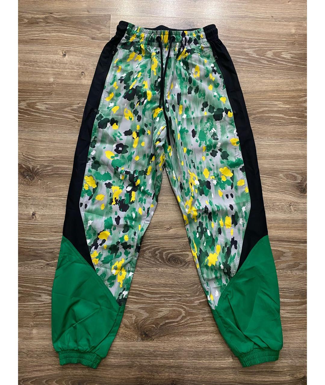 ADIDAS BY STELLA MCCARTNEY Зеленые полиэстеровые спортивные брюки и шорты, фото 5
