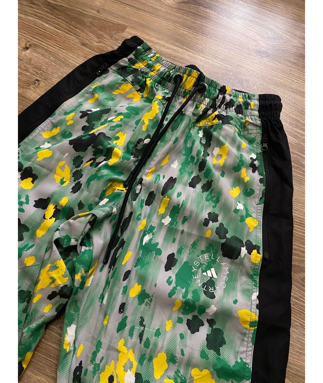 ADIDAS BY STELLA MCCARTNEY Зеленые полиэстеровые спортивные брюки и шорты, фото 8