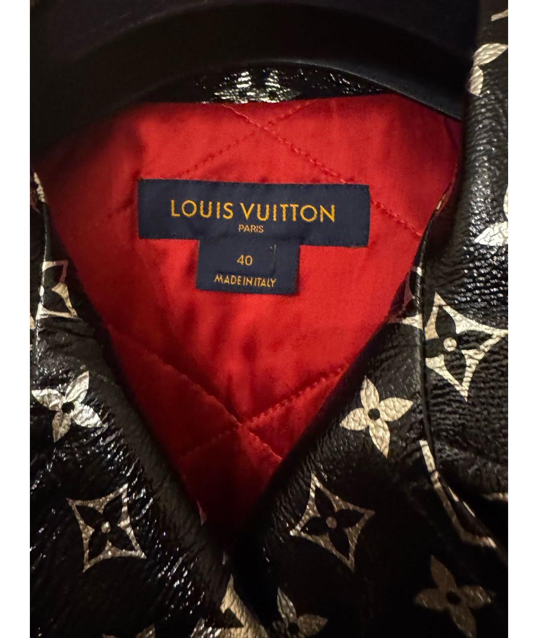LOUIS VUITTON Черная кожаная куртка, фото 3