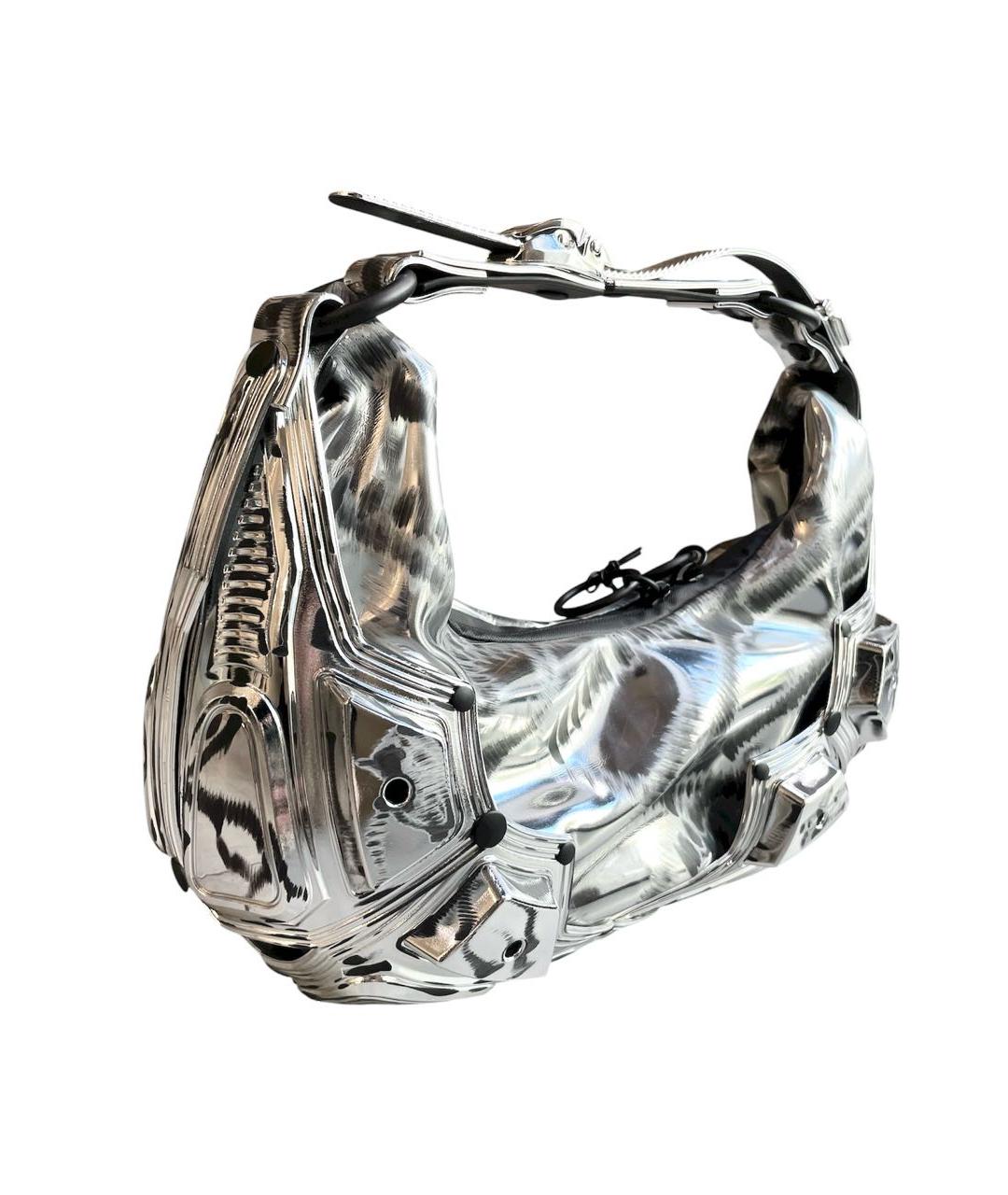 INNERRAUM Серебряная сумка с короткими ручками, фото 2