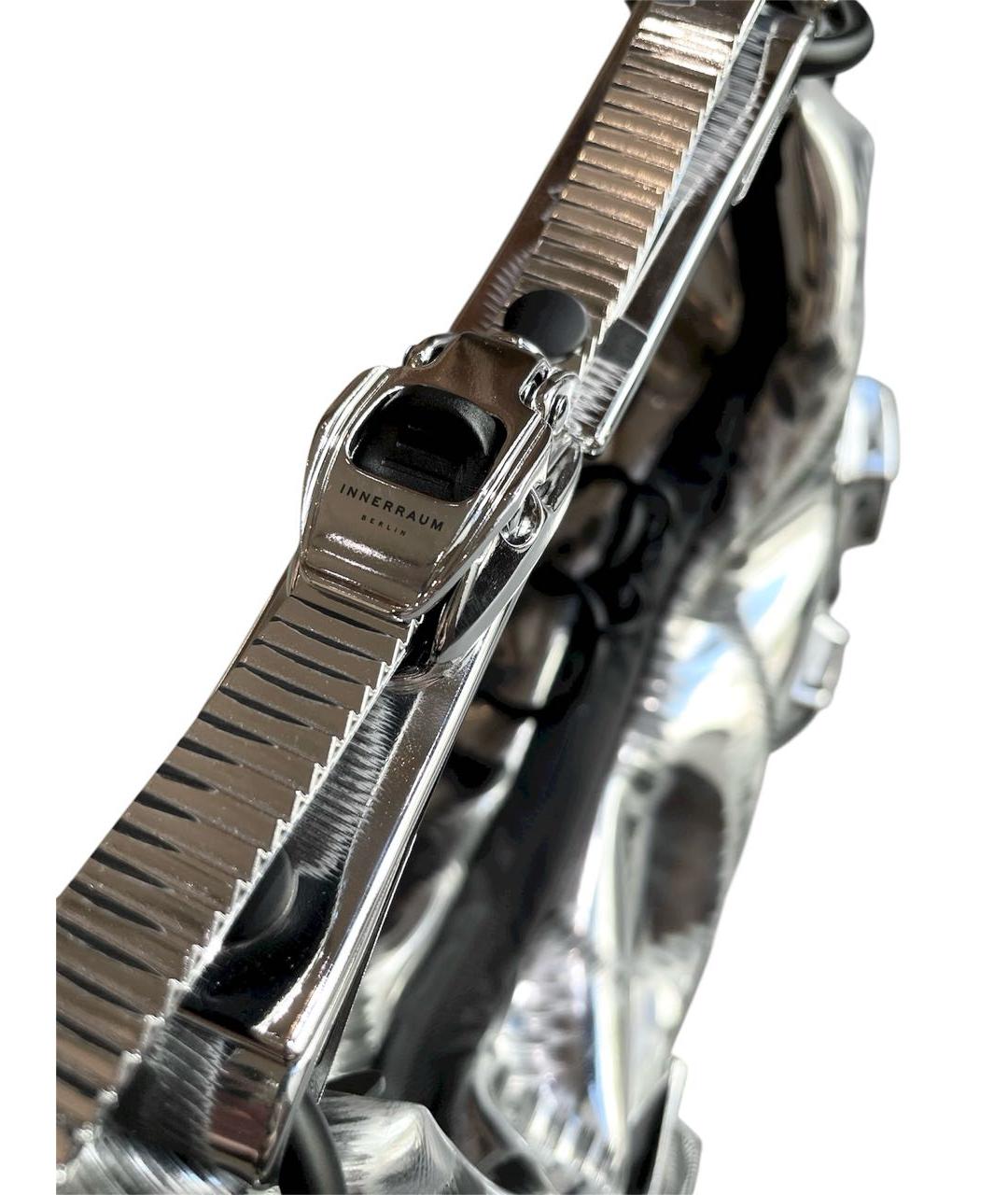 INNERRAUM Серебряная сумка с короткими ручками, фото 3