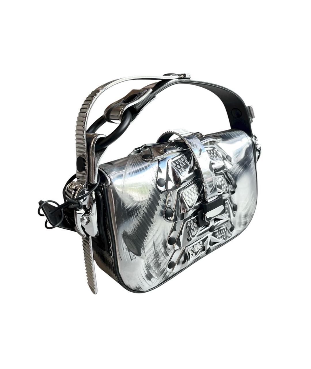 INNERRAUM Серебряная сумка с короткими ручками, фото 3