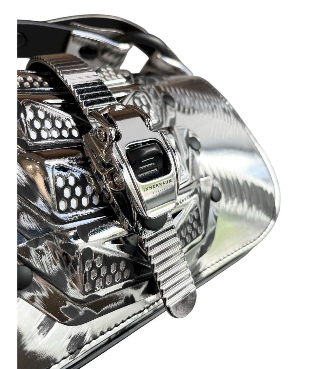 INNERRAUM Серебряная сумка с короткими ручками, фото 4