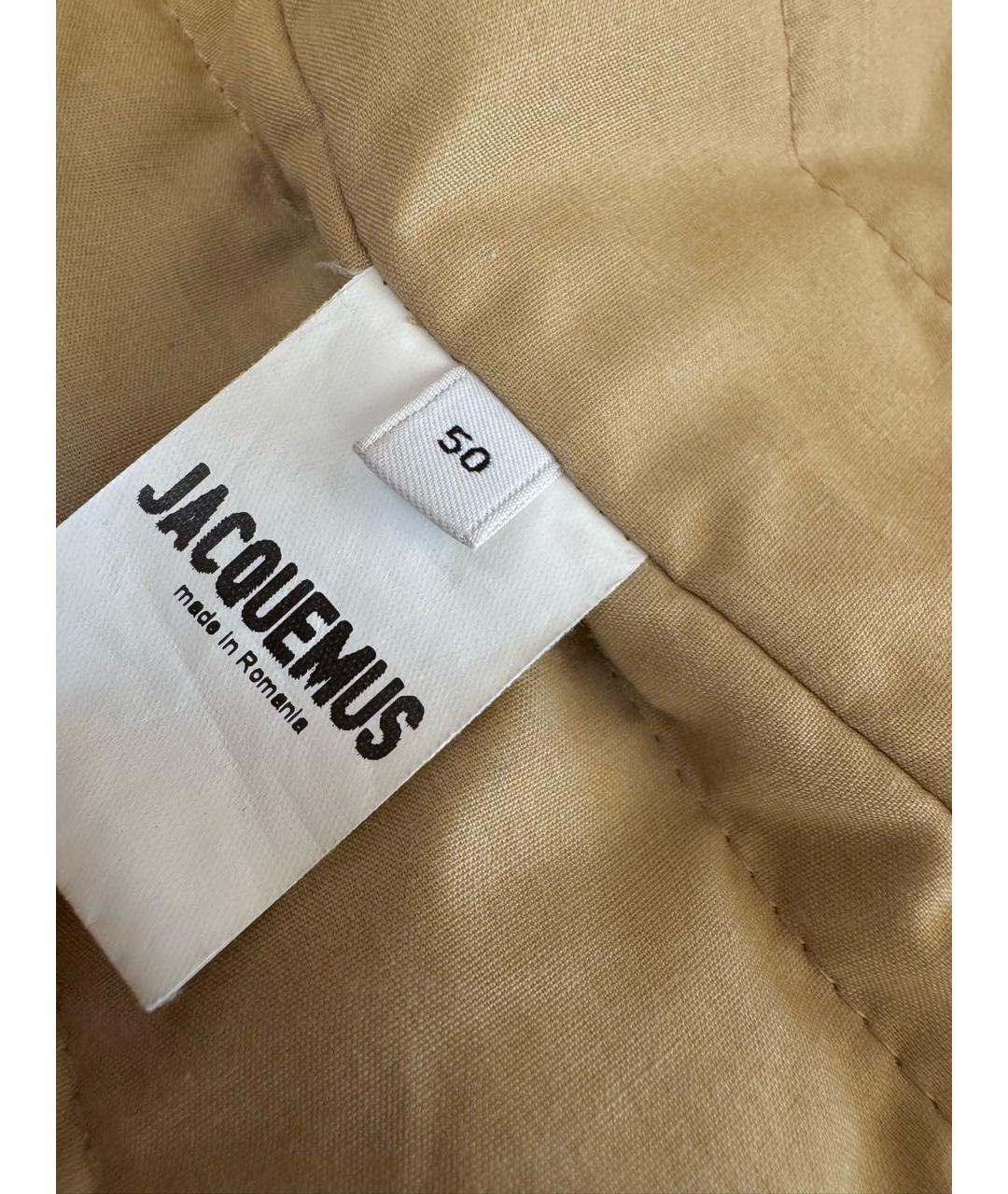 JACQUEMUS Хаки хлопковая куртка, фото 5