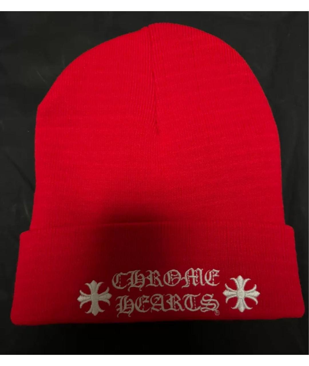 CHROME HEARTS Красная шапка, фото 5