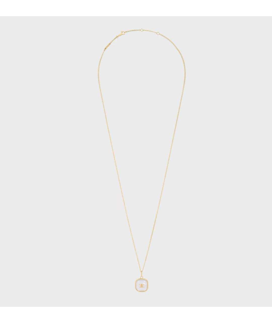 CELINE Золотая латунная подвеска, фото 5