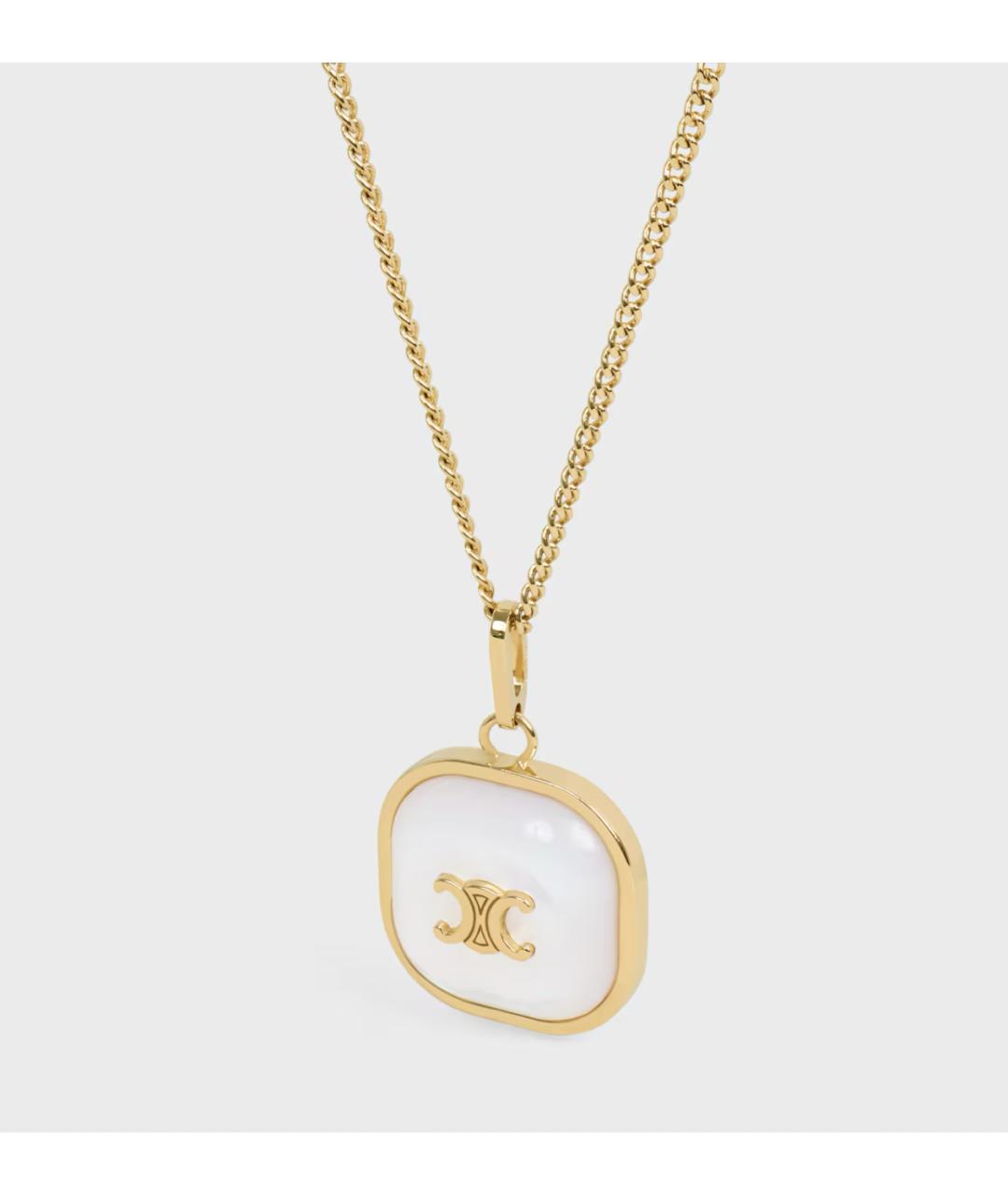 CELINE Золотая латунная подвеска, фото 4