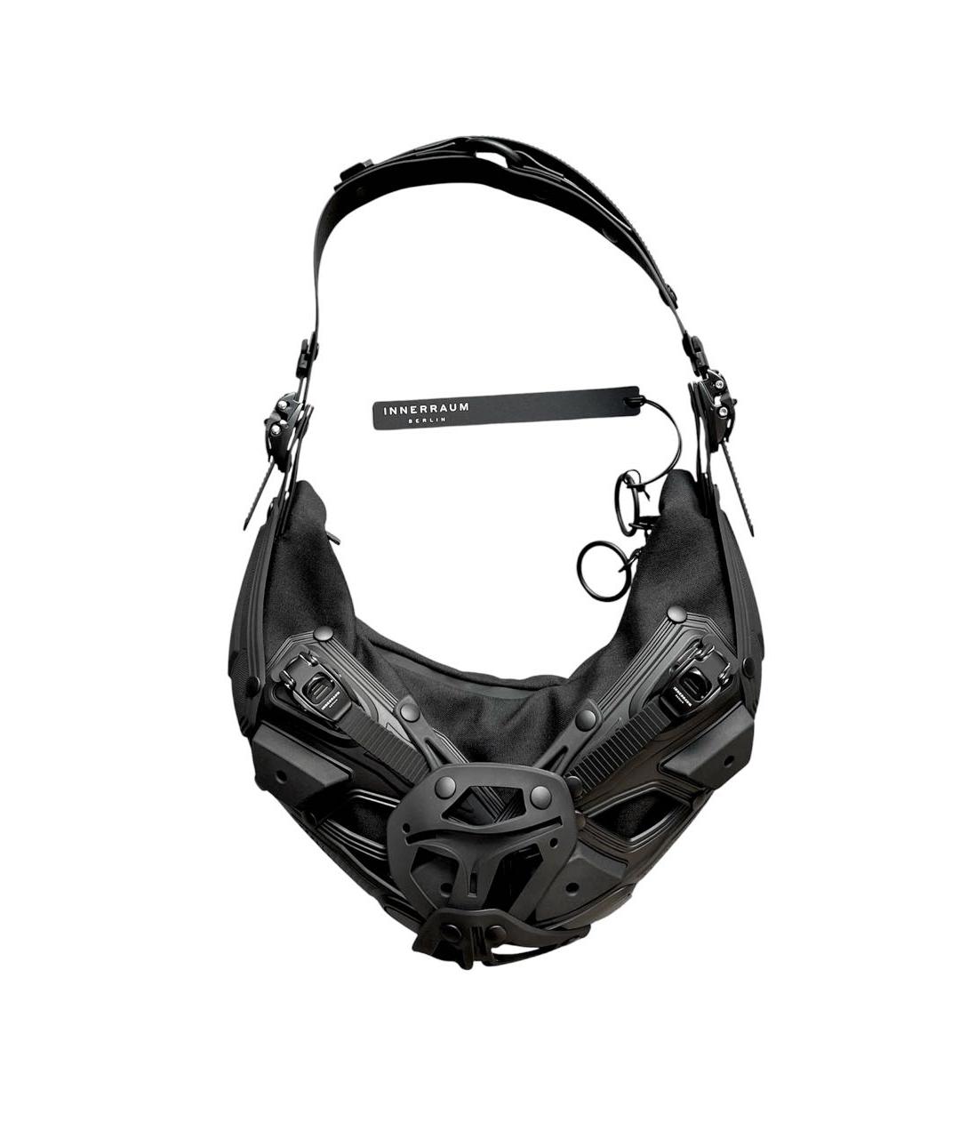 INNERRAUM Черная тканевая сумка с короткими ручками, фото 1