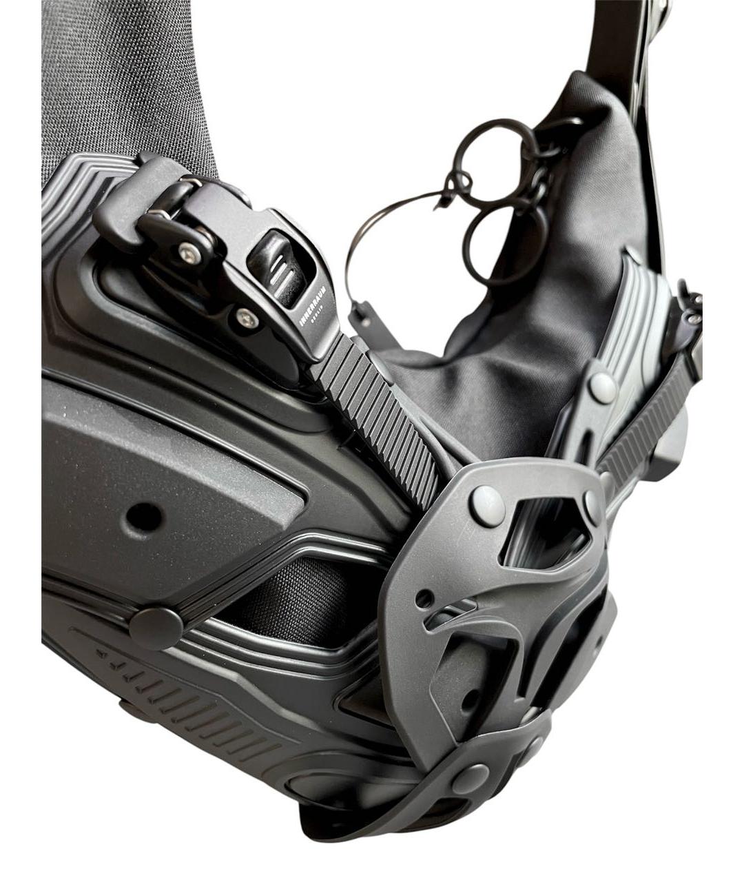 INNERRAUM Черная тканевая сумка с короткими ручками, фото 2