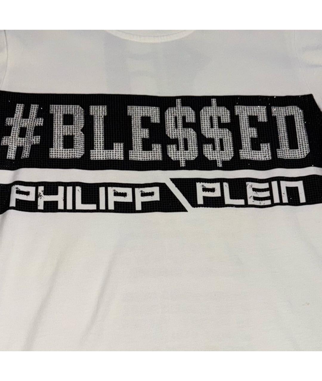 PHILIPP PLEIN Белая футболка, фото 4