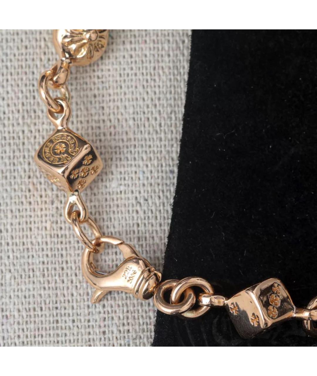 CHROME HEARTS Золотой браслет, фото 3