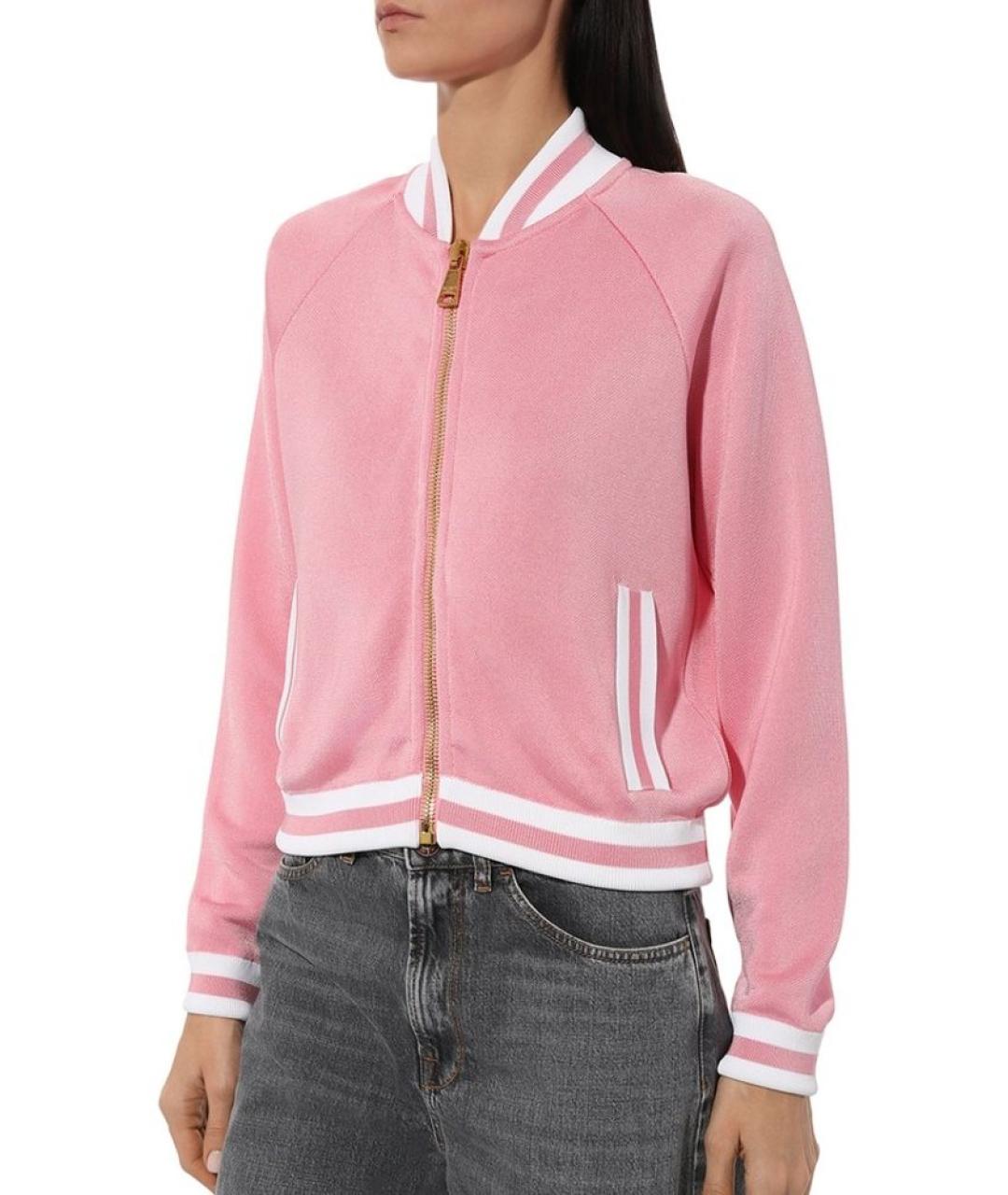 BALMAIN Розовый вискозный кардиган, фото 2
