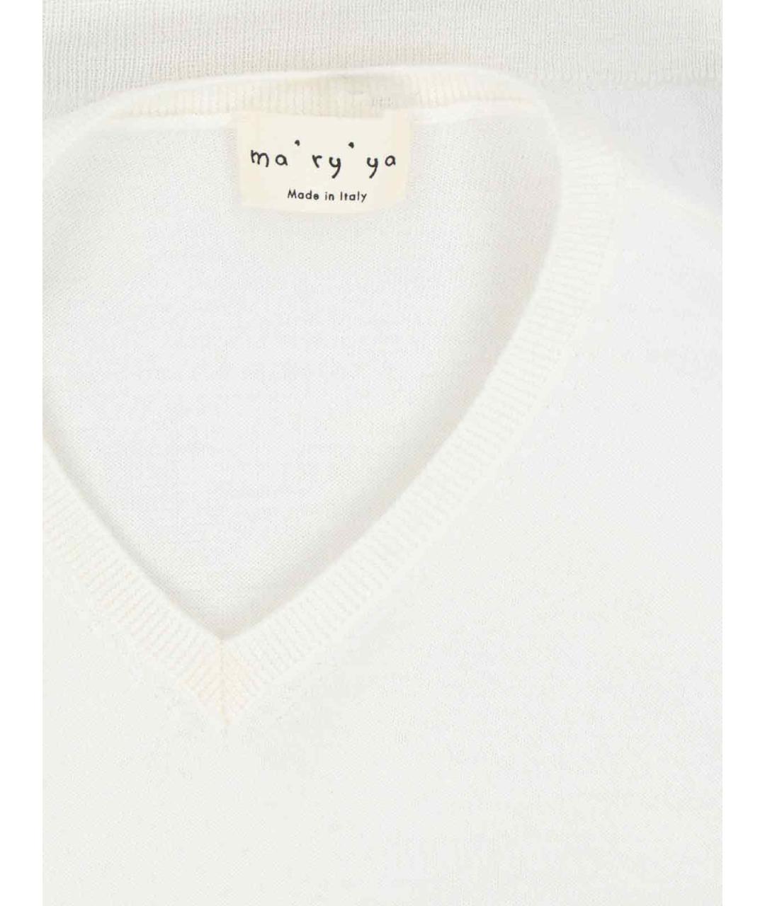MA'RY'YA Белый шерстяной джемпер / свитер, фото 3