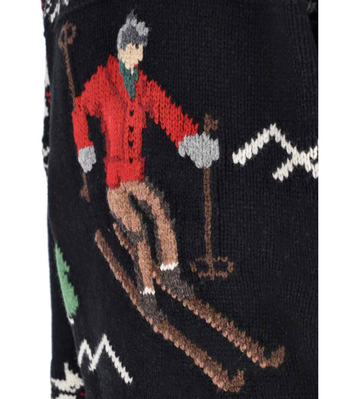 POLO RALPH LAUREN Черный шерстяной джемпер / свитер, фото 5
