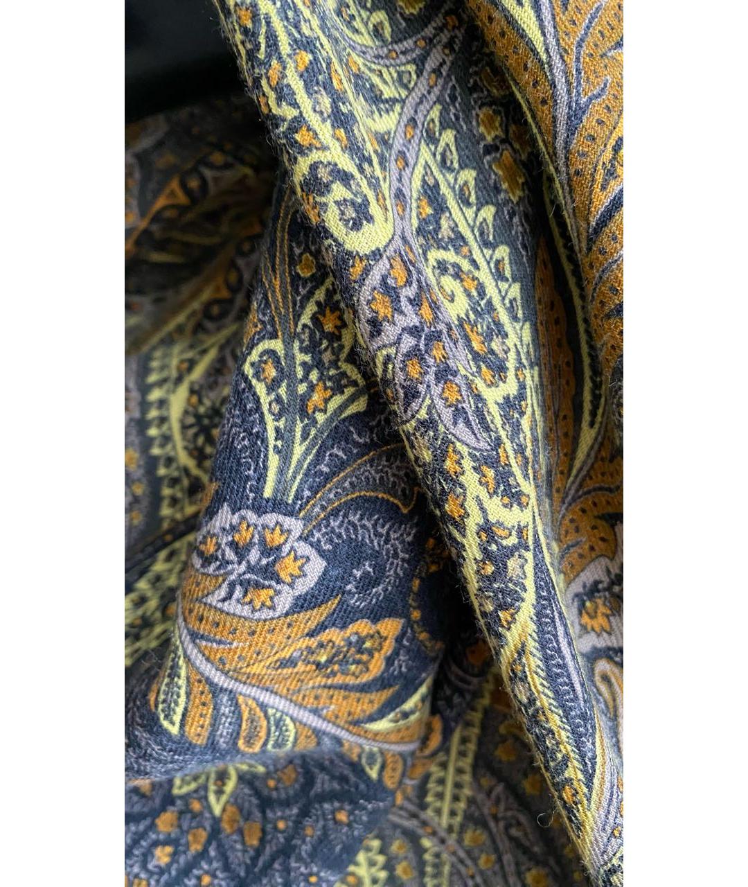 ETRO Мульти шерстяной платок, фото 8