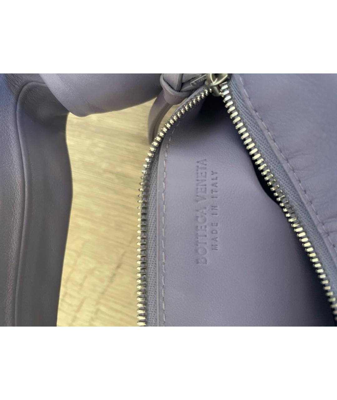 BOTTEGA VENETA Фиолетовая кожаная сумка с короткими ручками, фото 4