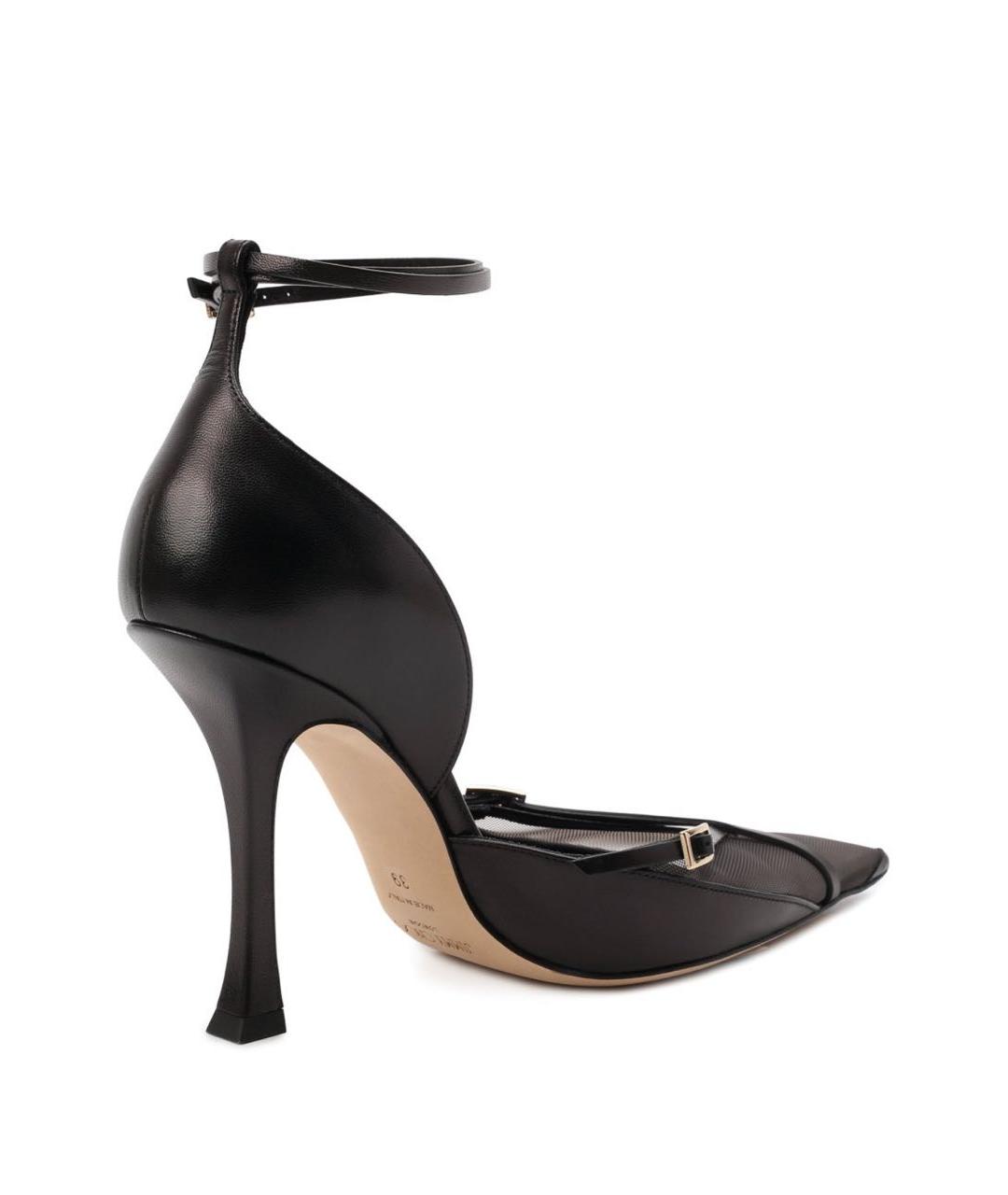 JIMMY CHOO Черные кожаные туфли, фото 4