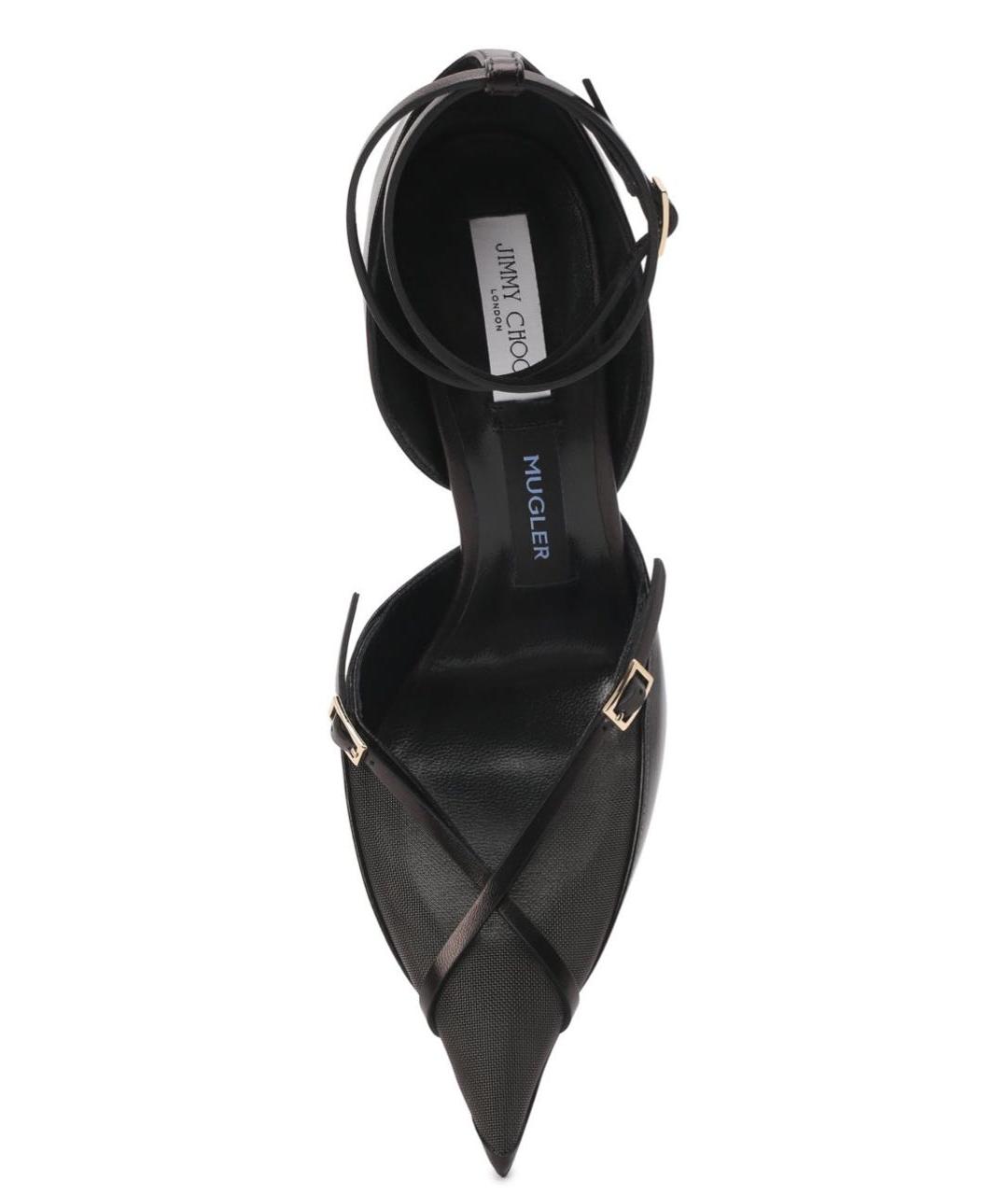 JIMMY CHOO Черные кожаные туфли, фото 2