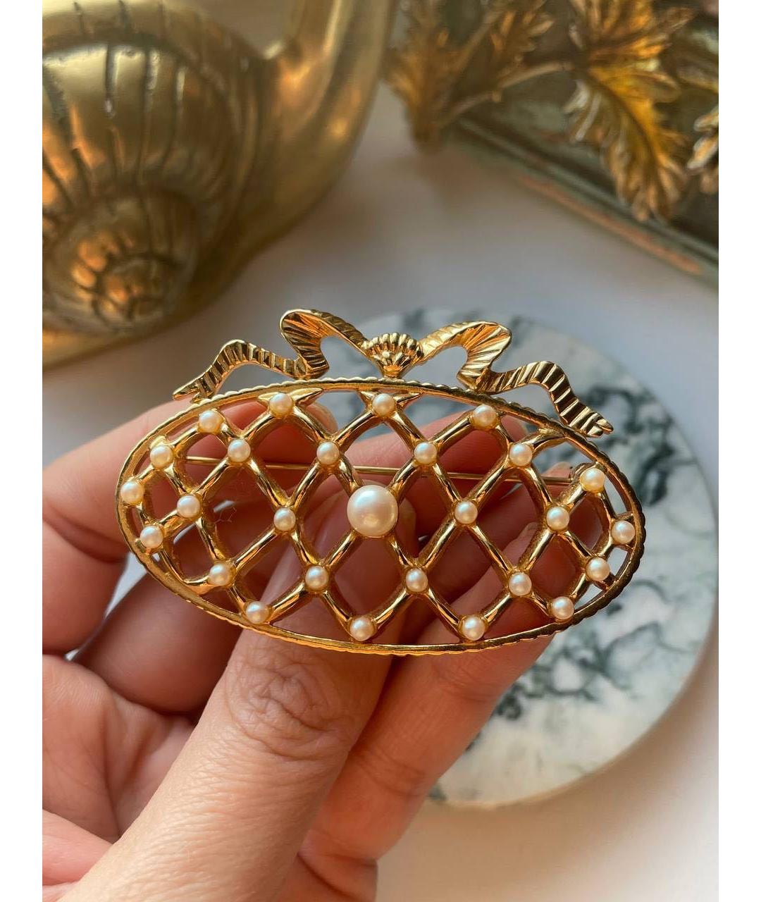 MONET Золотая позолоченная булавка / брошь, фото 9