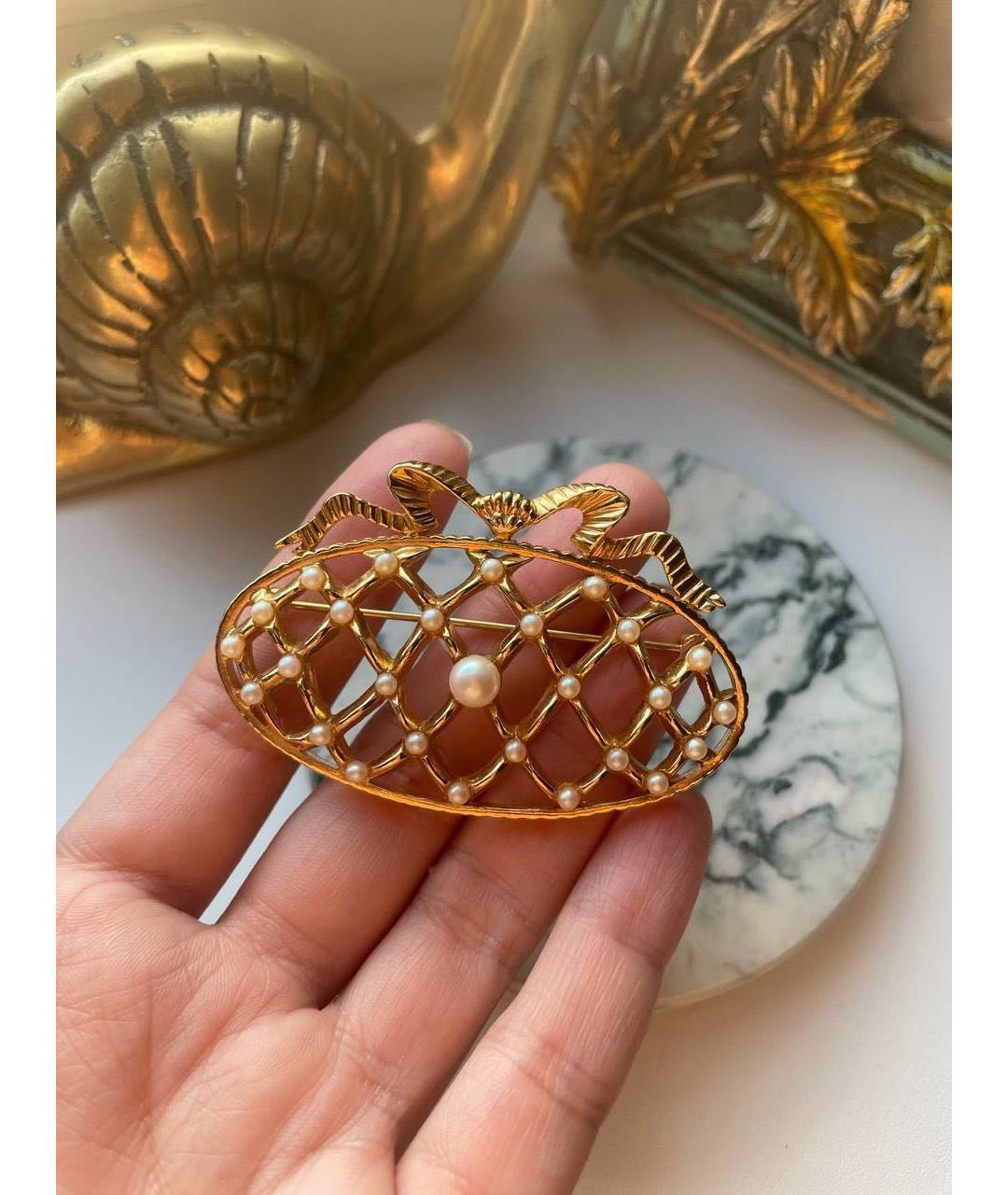 MONET Золотая позолоченная булавка / брошь, фото 7