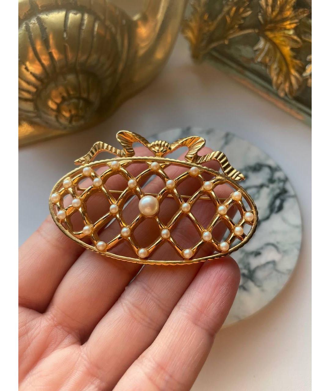 MONET Золотая позолоченная булавка / брошь, фото 3