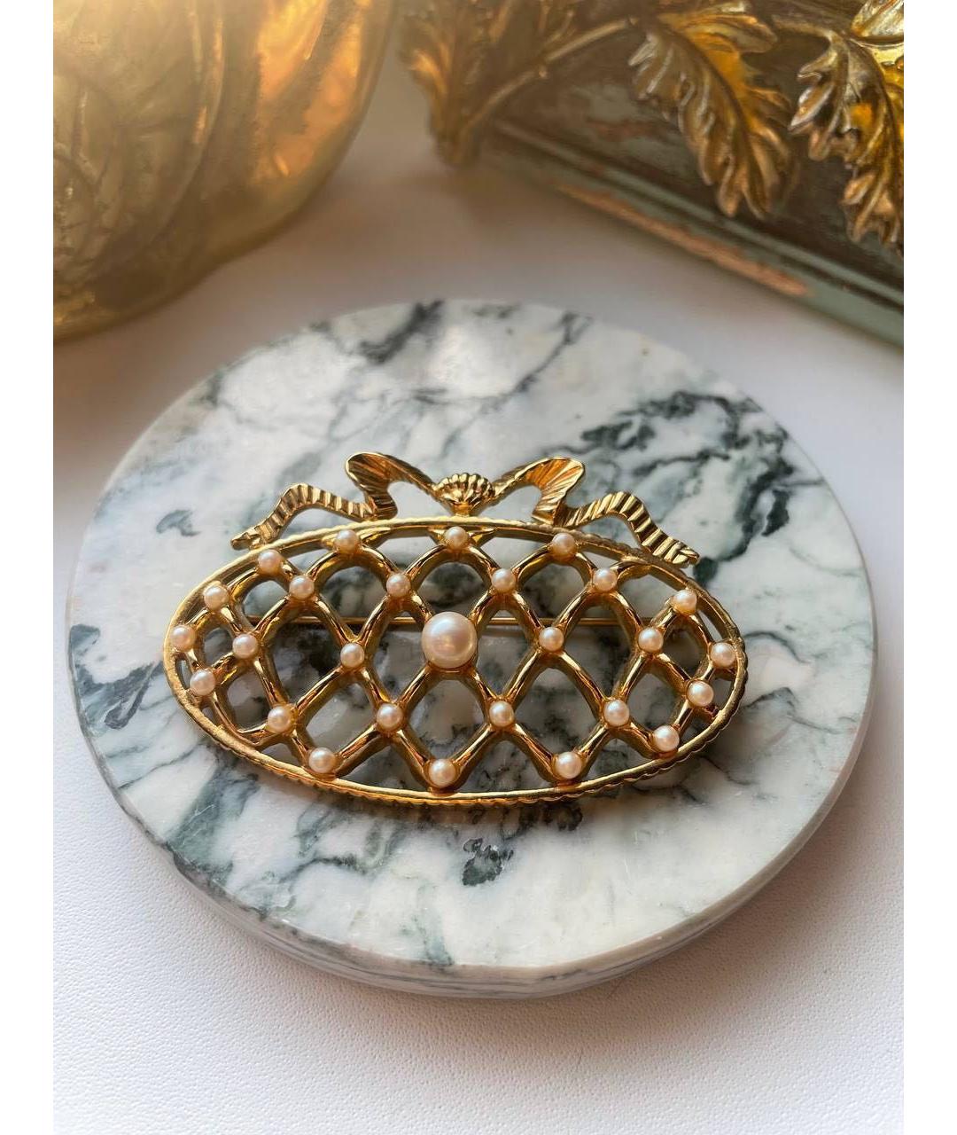 MONET Золотая позолоченная булавка / брошь, фото 6