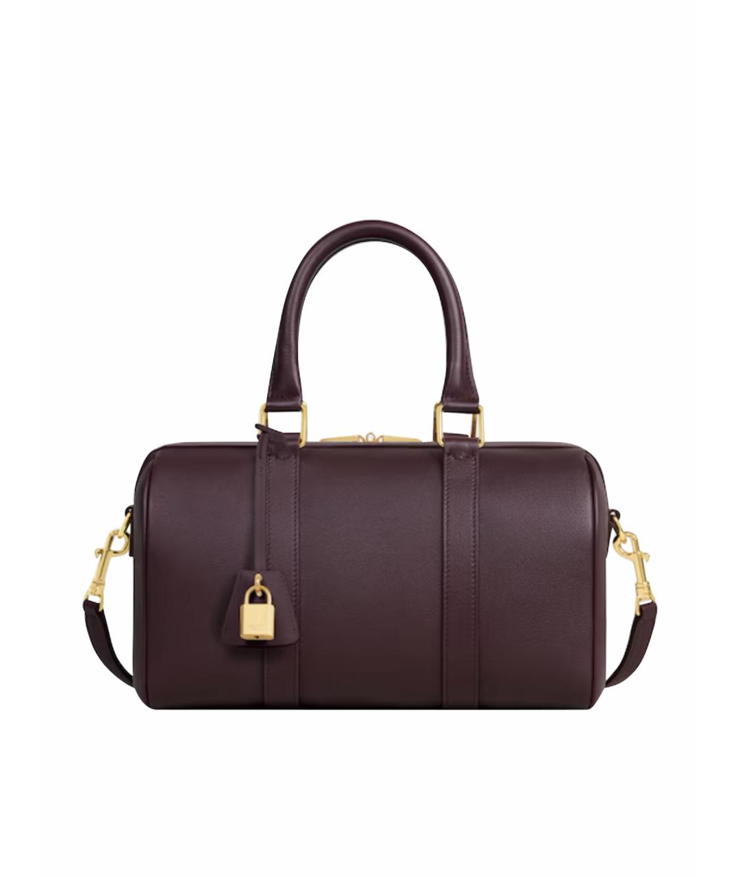 CELINE Бордовая кожаная сумка тоут, фото 1