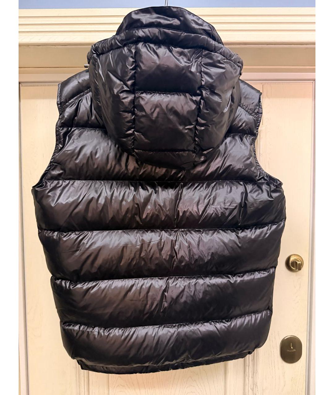 MONCLER Черный синтетический жилет, фото 5