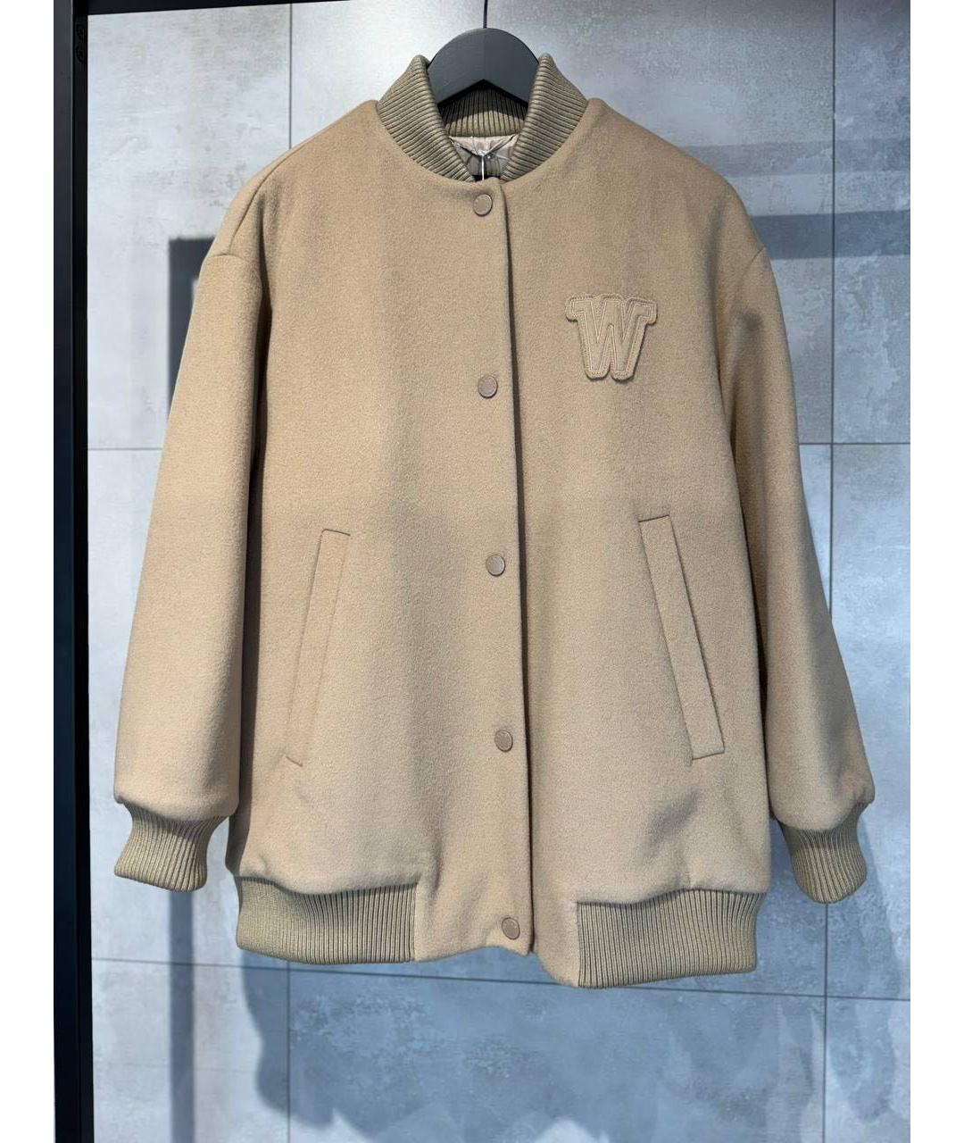 WEEKEND MAX MARA Бежевая шерстяная куртка, фото 8