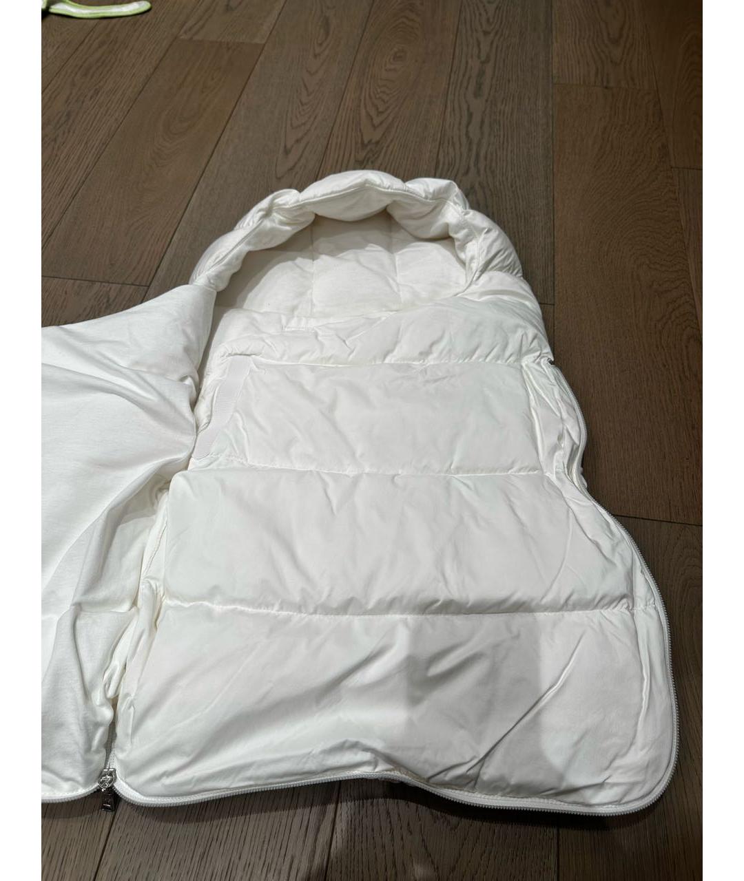 MONCLER Белый хлопковый комбинезон, фото 3