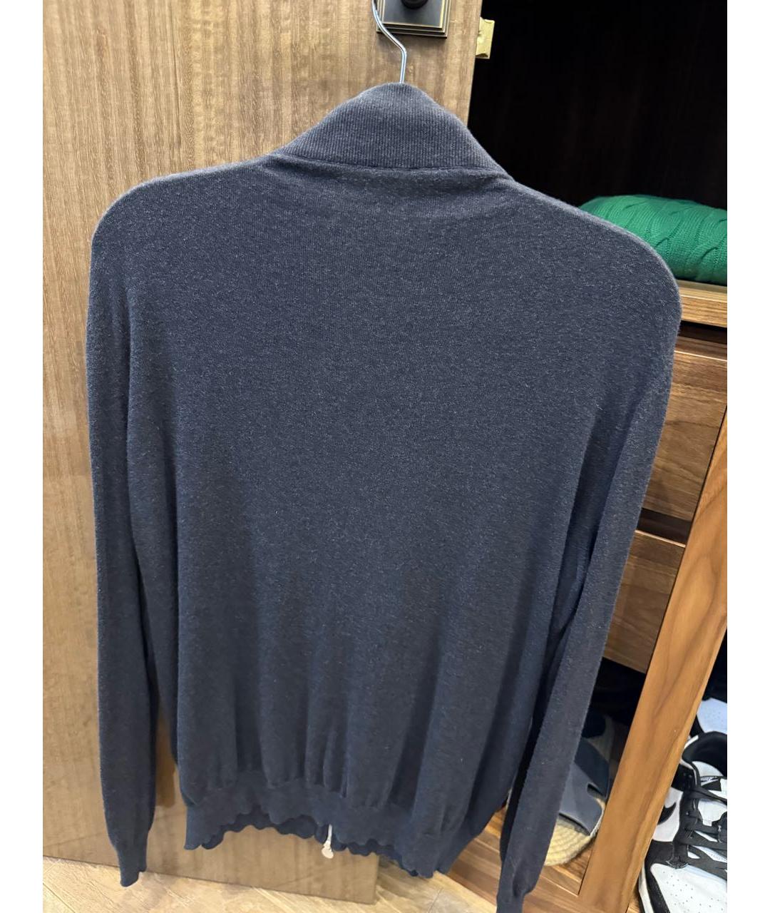 KITON Антрацитовый кашемировый джемпер / свитер, фото 2