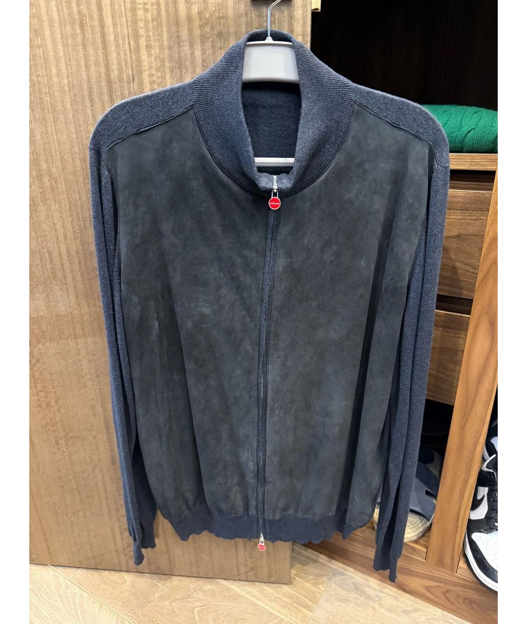 KITON Антрацитовый кашемировый джемпер / свитер, фото 5