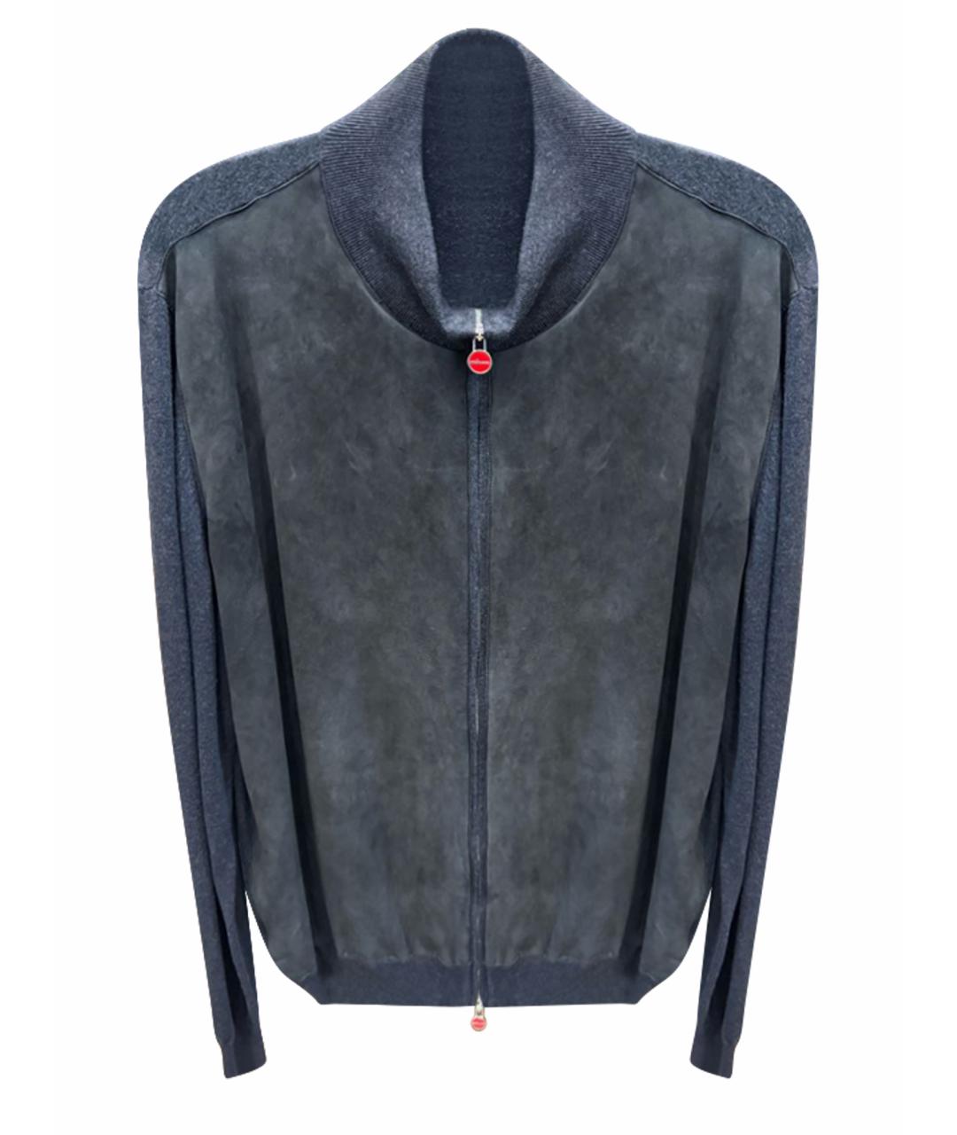 KITON Антрацитовый кашемировый джемпер / свитер, фото 1