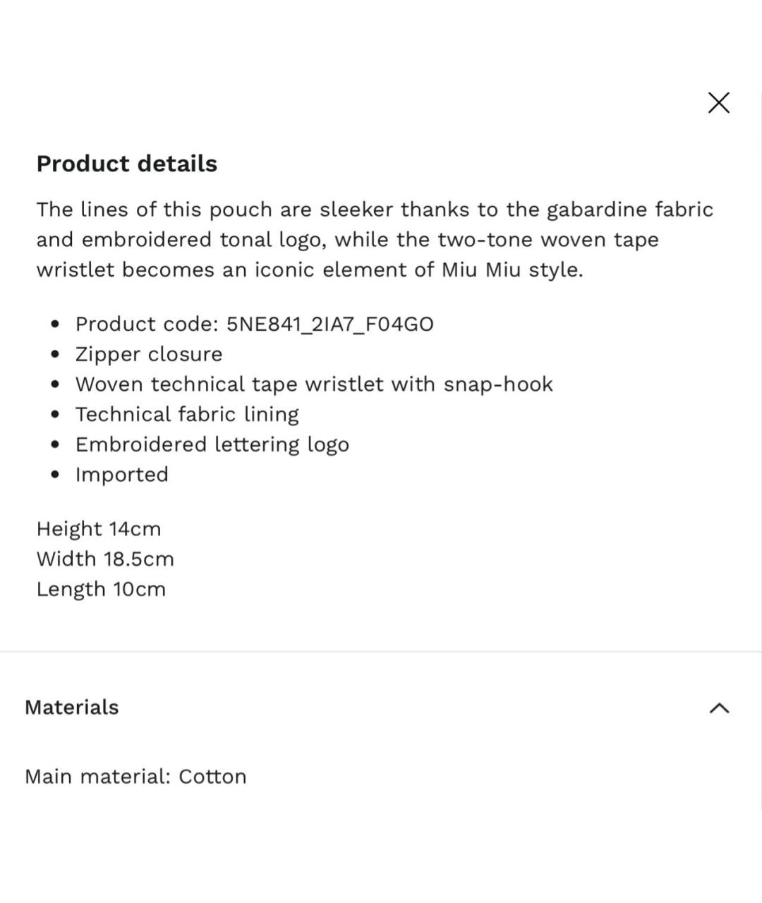 MIU MIU Хаки хлопковая сумка с короткими ручками, фото 8