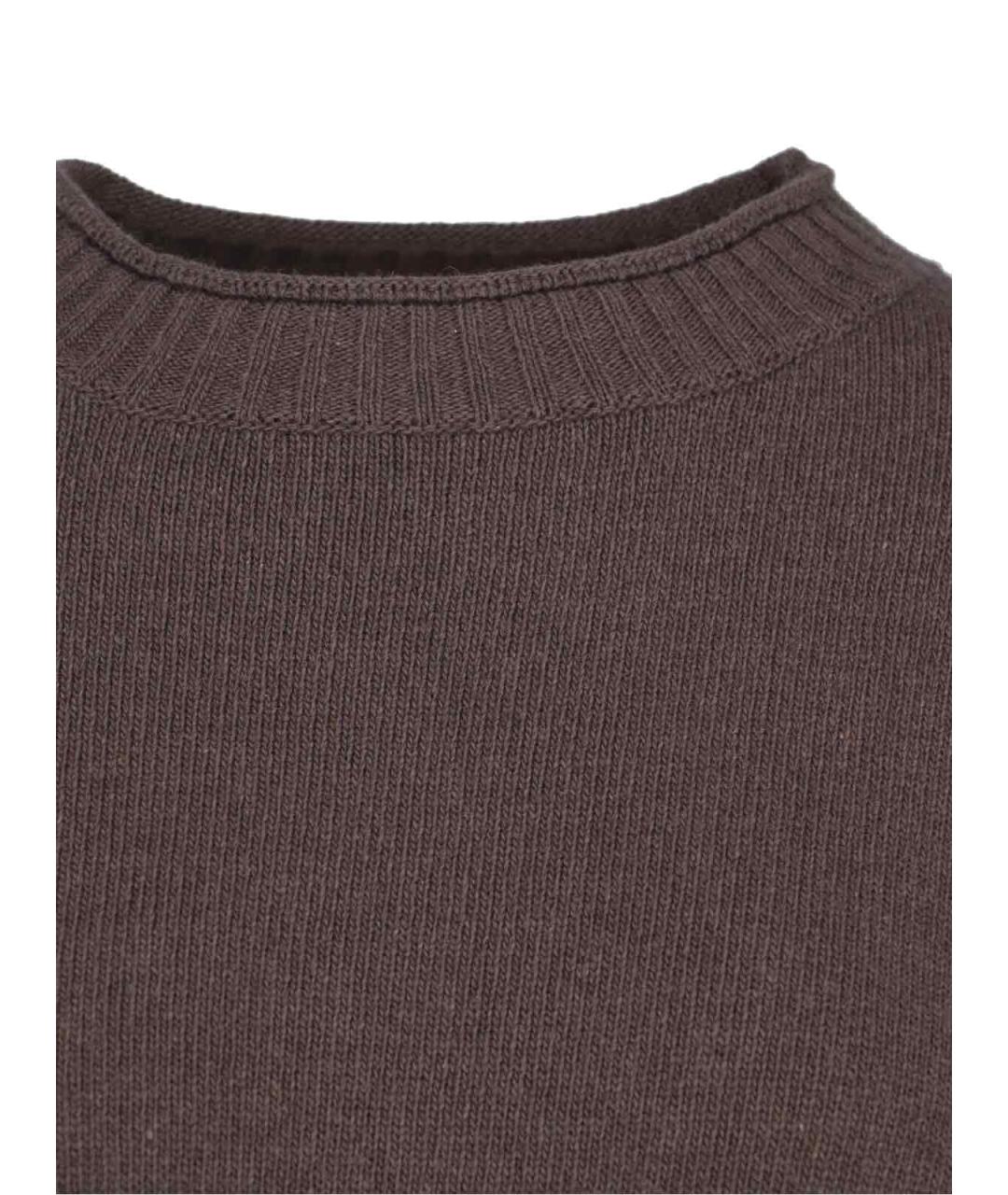 MA'RY'YA Коричневый шерстяной джемпер / свитер, фото 5