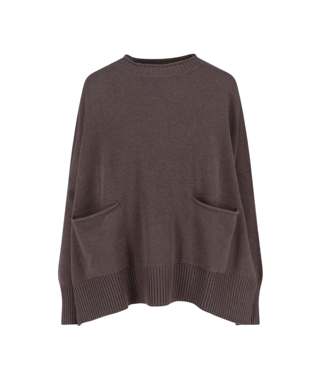 MA'RY'YA Коричневый шерстяной джемпер / свитер, фото 1
