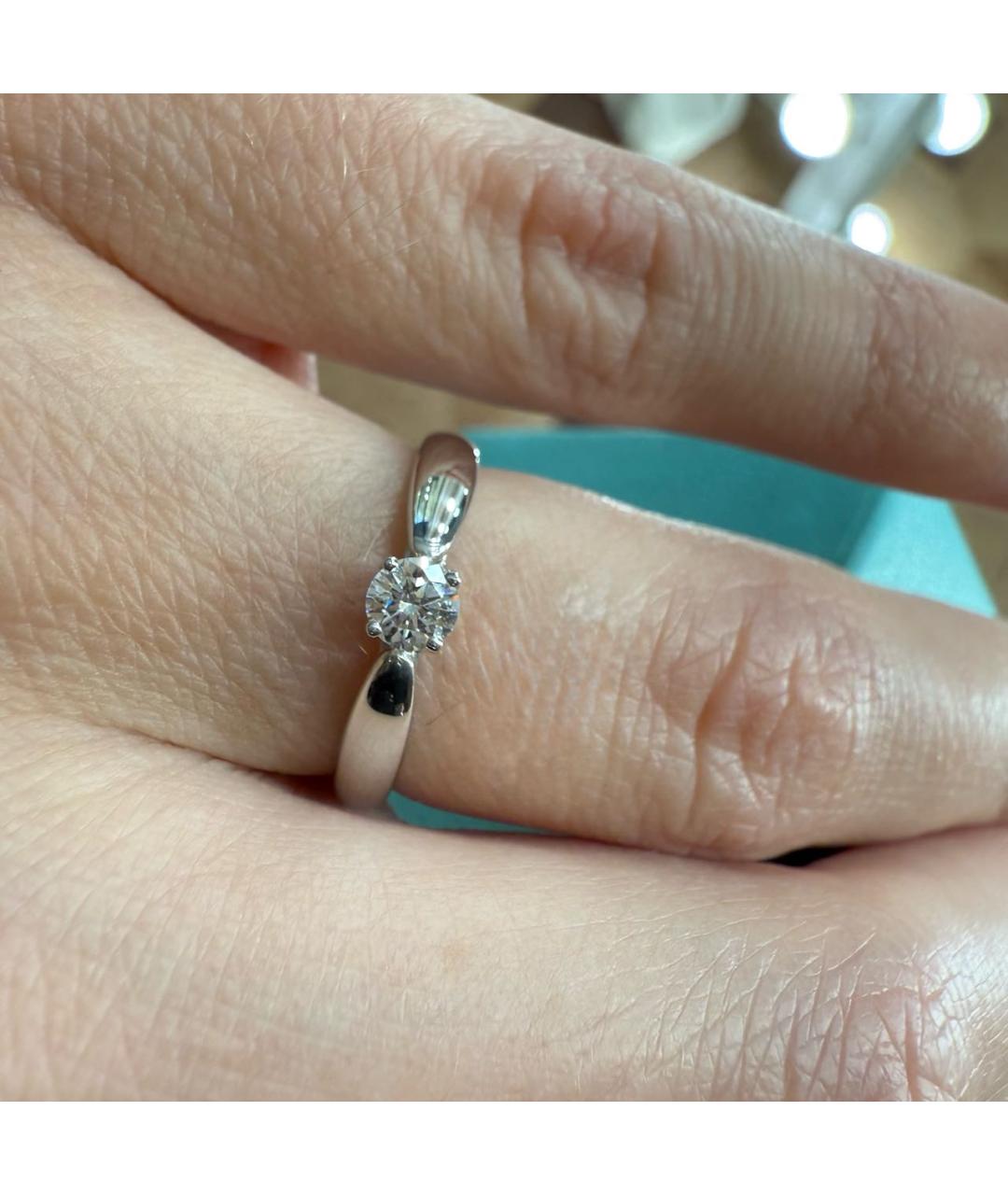 TIFFANY&CO Серебряное платиновое кольцо, фото 2