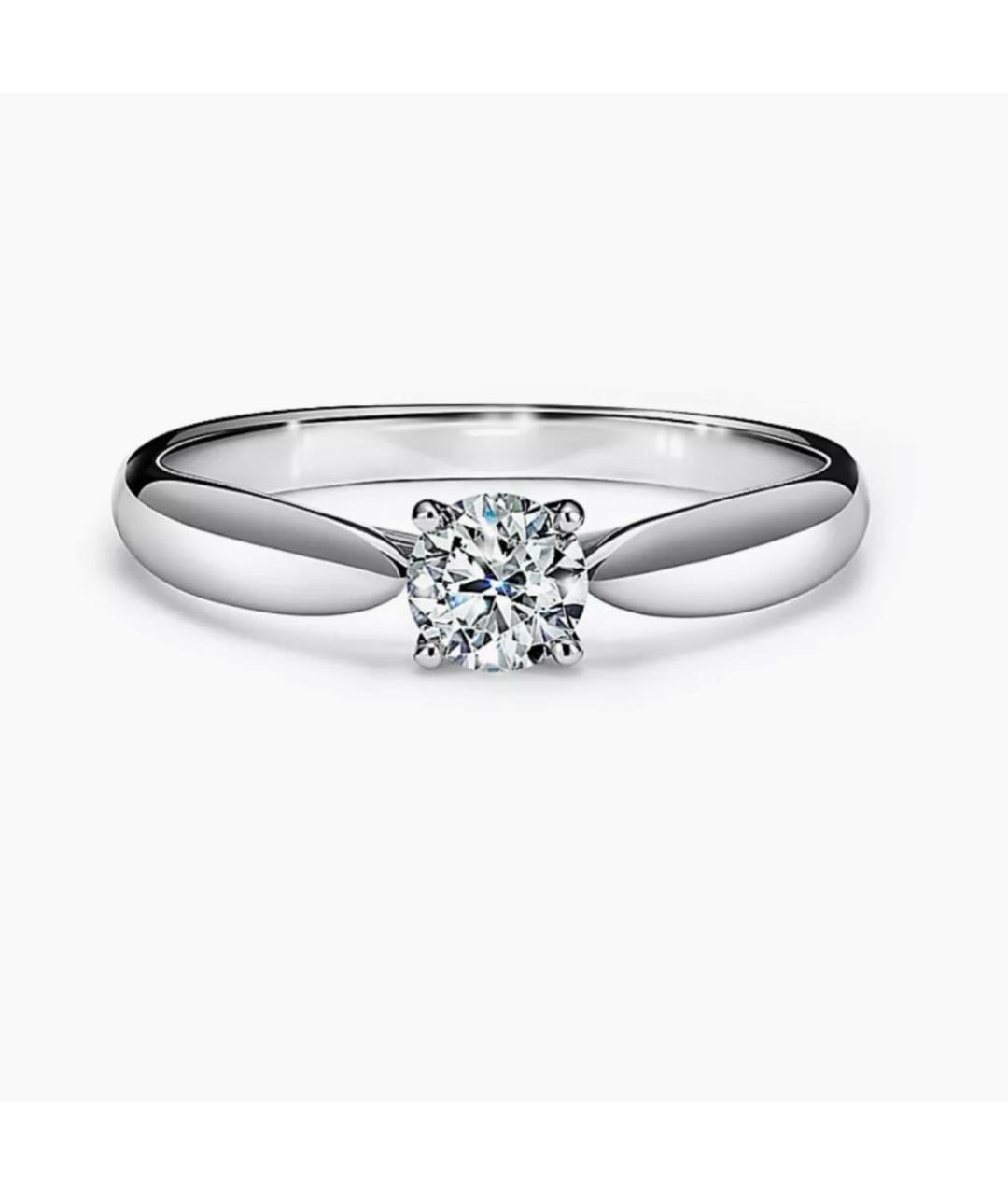 TIFFANY&CO Серебряное платиновое кольцо, фото 8