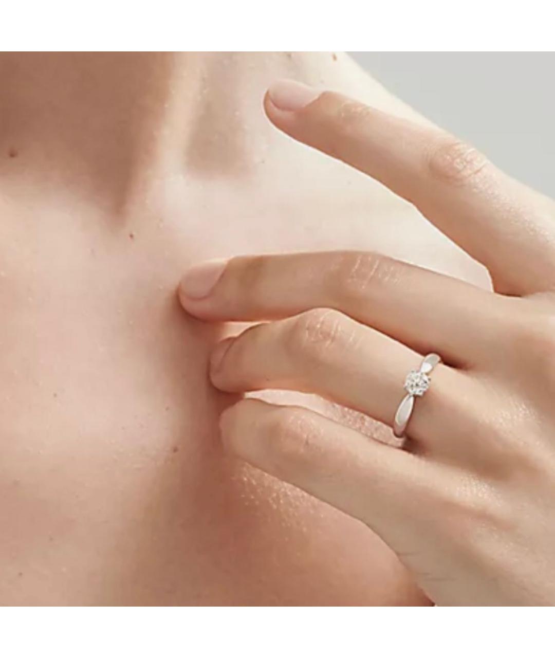 TIFFANY&CO Серебряное платиновое кольцо, фото 6