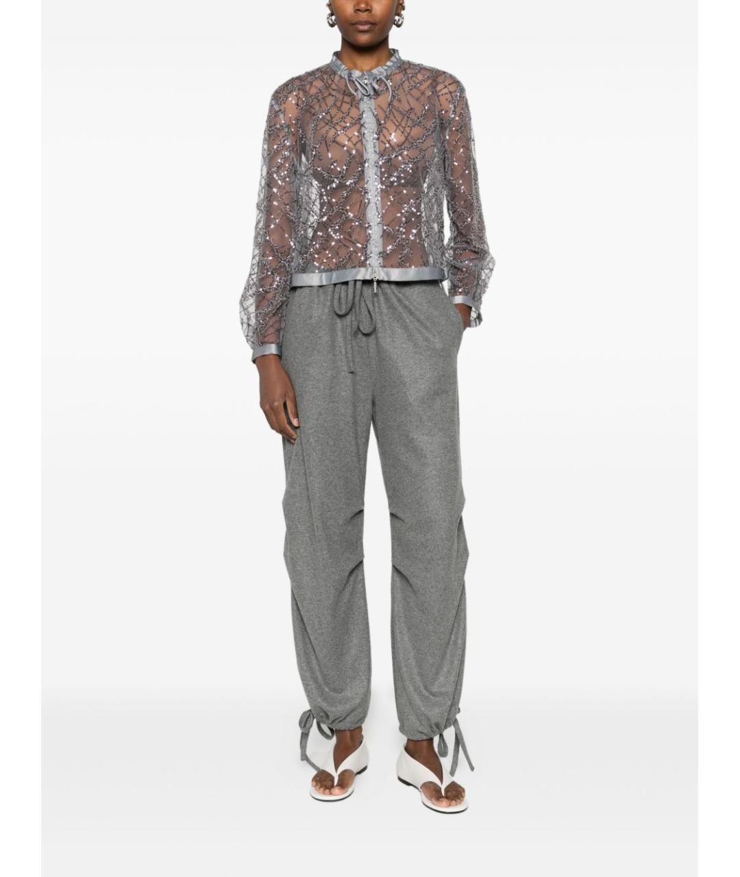 EMPORIO ARMANI Серебряная куртка, фото 3