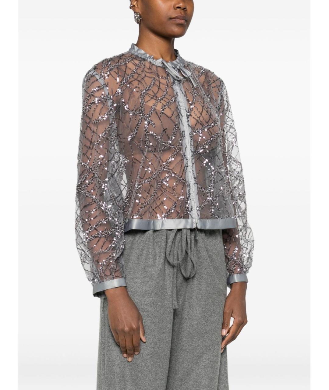 EMPORIO ARMANI Серебряная куртка, фото 2