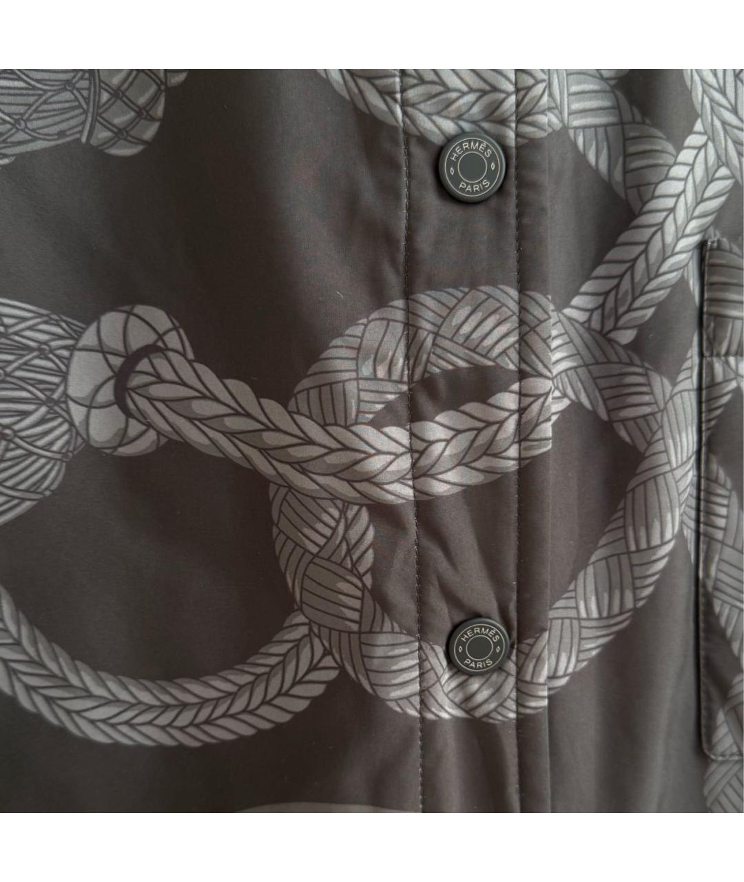 HERMES Черная полиэстеровая куртка, фото 4