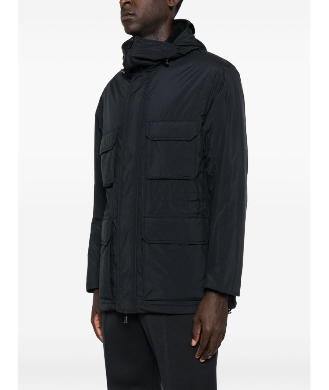 EMPORIO ARMANI Синяя полиэстеровая куртка, фото 5