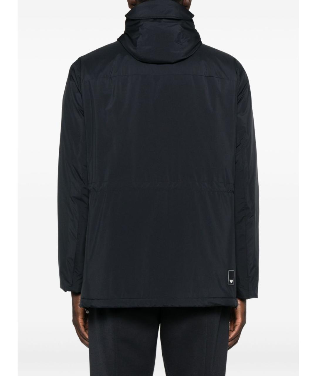 EMPORIO ARMANI Синяя полиэстеровая куртка, фото 4