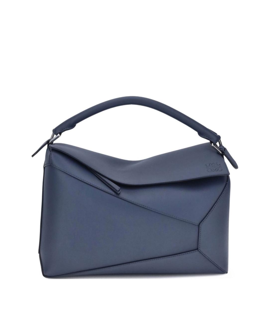 LOEWE Синяя кожаная сумка тоут, фото 1