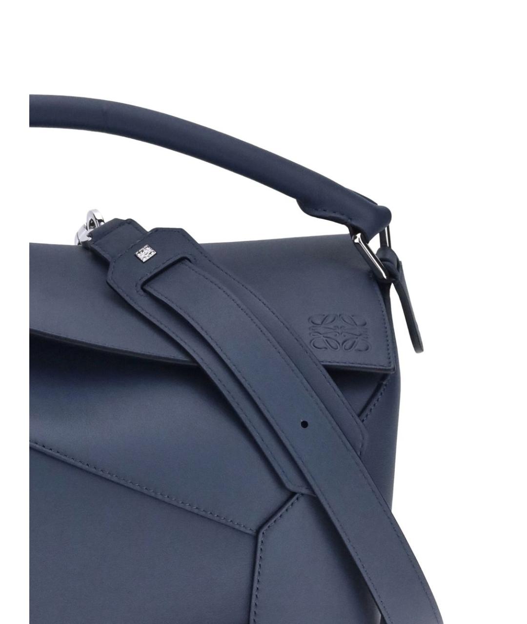LOEWE Синяя кожаная сумка тоут, фото 2